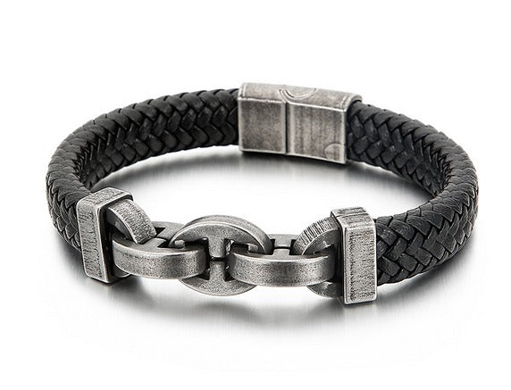 Alexander - Vintage Leather Bracelet