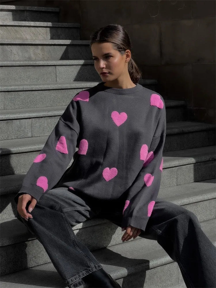 Zinnia - Embroided Sweater Love