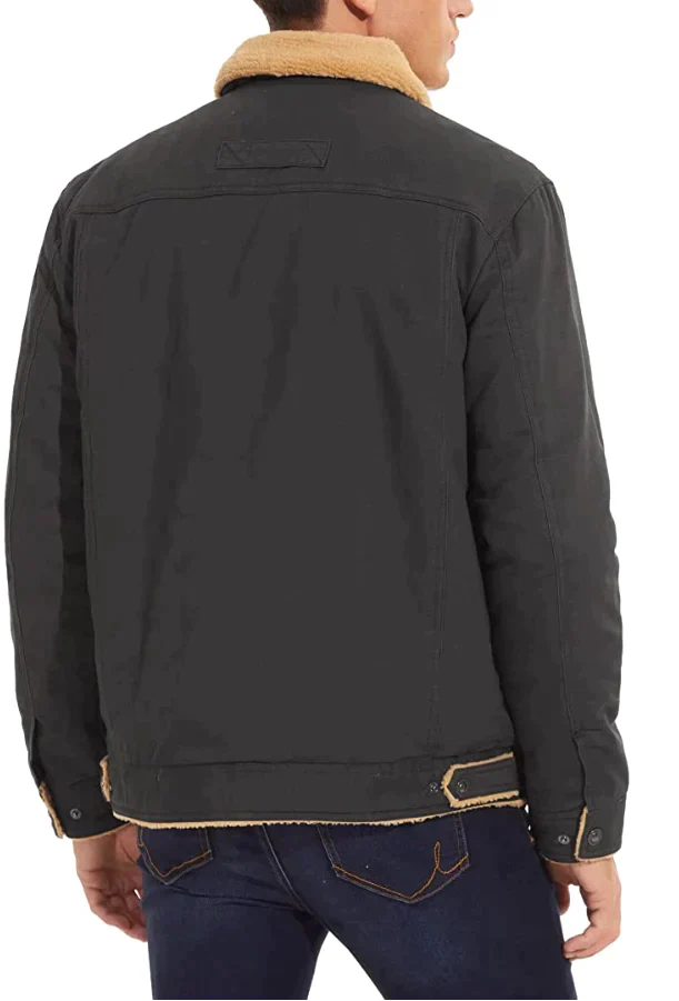 Lars - Bomber Jacket With Faux Wool Lining