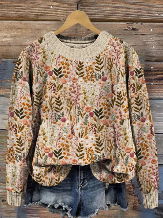 Nella™ - Sweater with Flowers