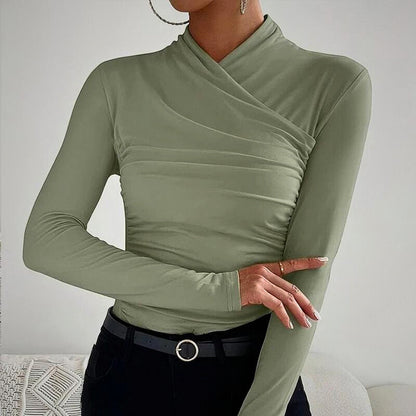 Vogue™ - Classic Cross-Neck Top