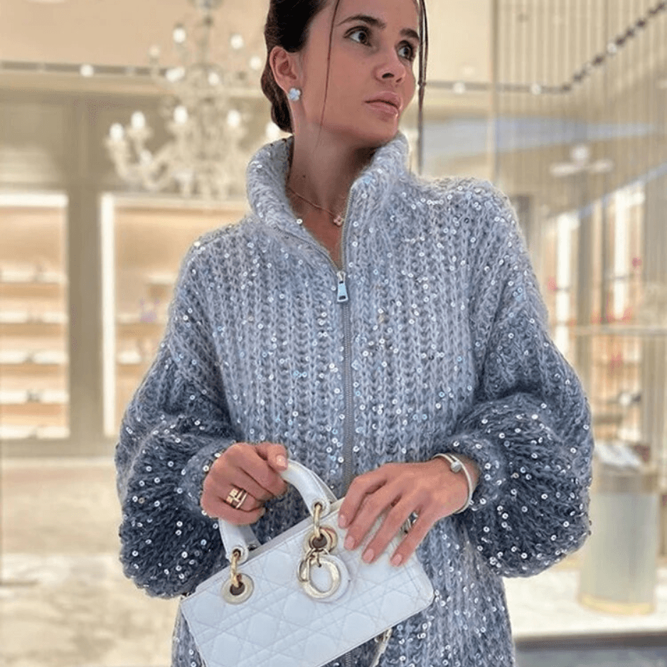 Gloria - Oversized Sparkly Sweater