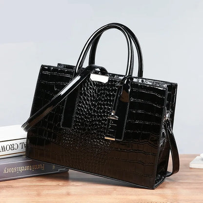 Fiorenza™ - Luxury Crocodile Pattern Tote Bag