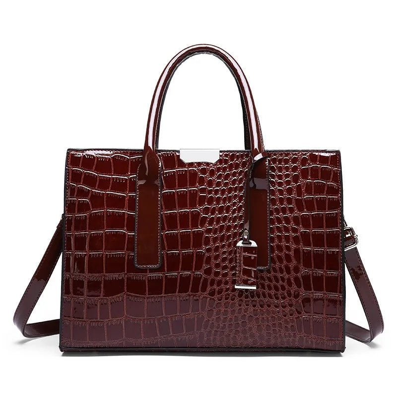 Fiorenza™ - Luxury Crocodile Pattern Tote Bag