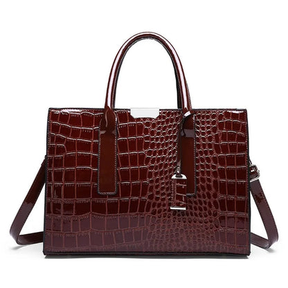 Fiorenza™ - Luxury Crocodile Pattern Tote Bag