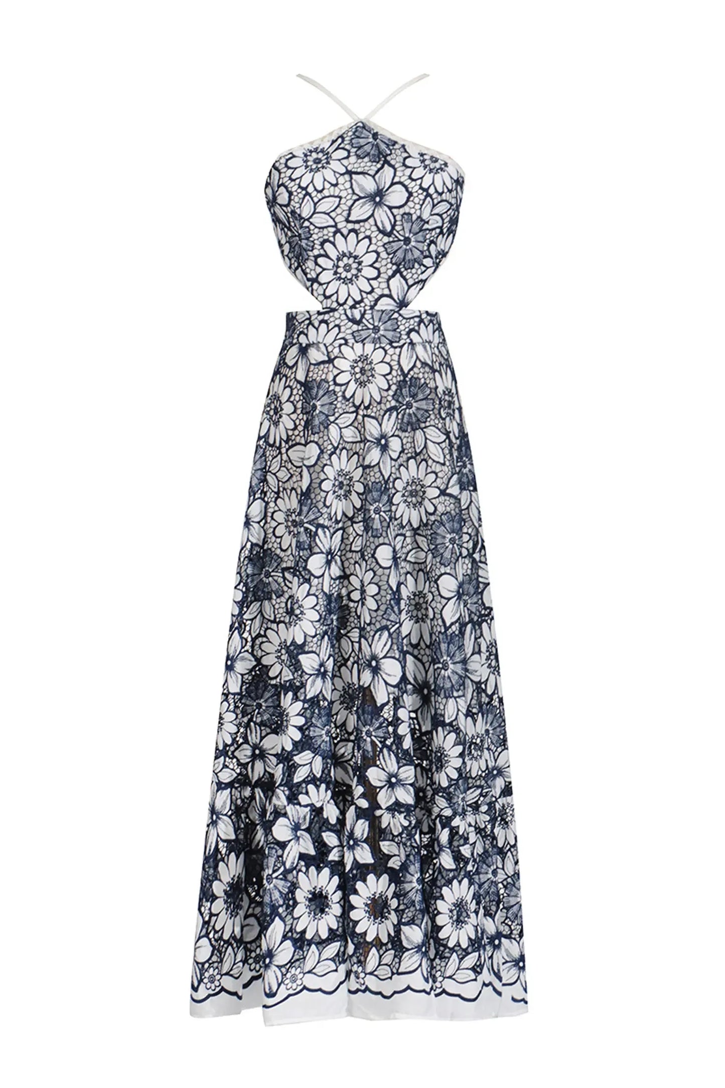 Elanor - Cut Out Halter Dress