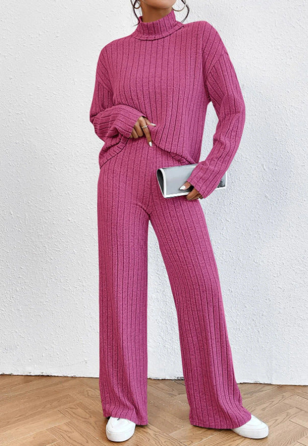 Tory - Cozy Ribbed Knit Two-Piece Set