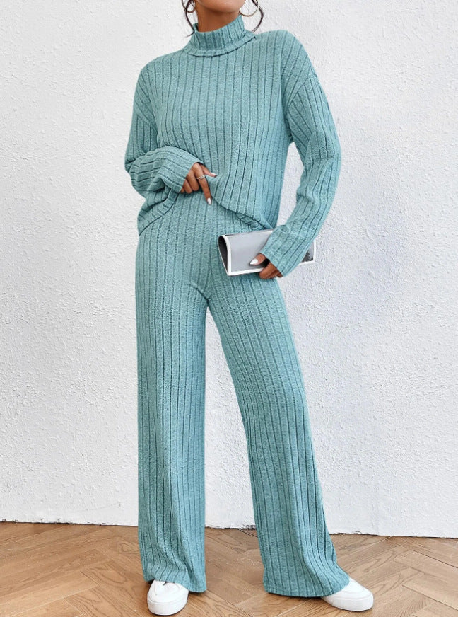 Tory - Cozy Ribbed Knit Two-Piece Set