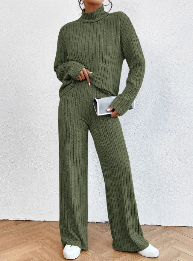 Tory - Cozy Ribbed Knit Two-Piece Set