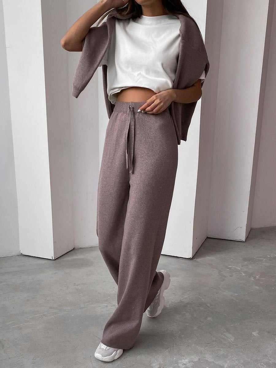 Astrid - Elegant 2 Piece Cotton Blend Outfit