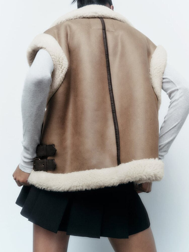 Mila - Combi Waistcoat With Teddy Lining