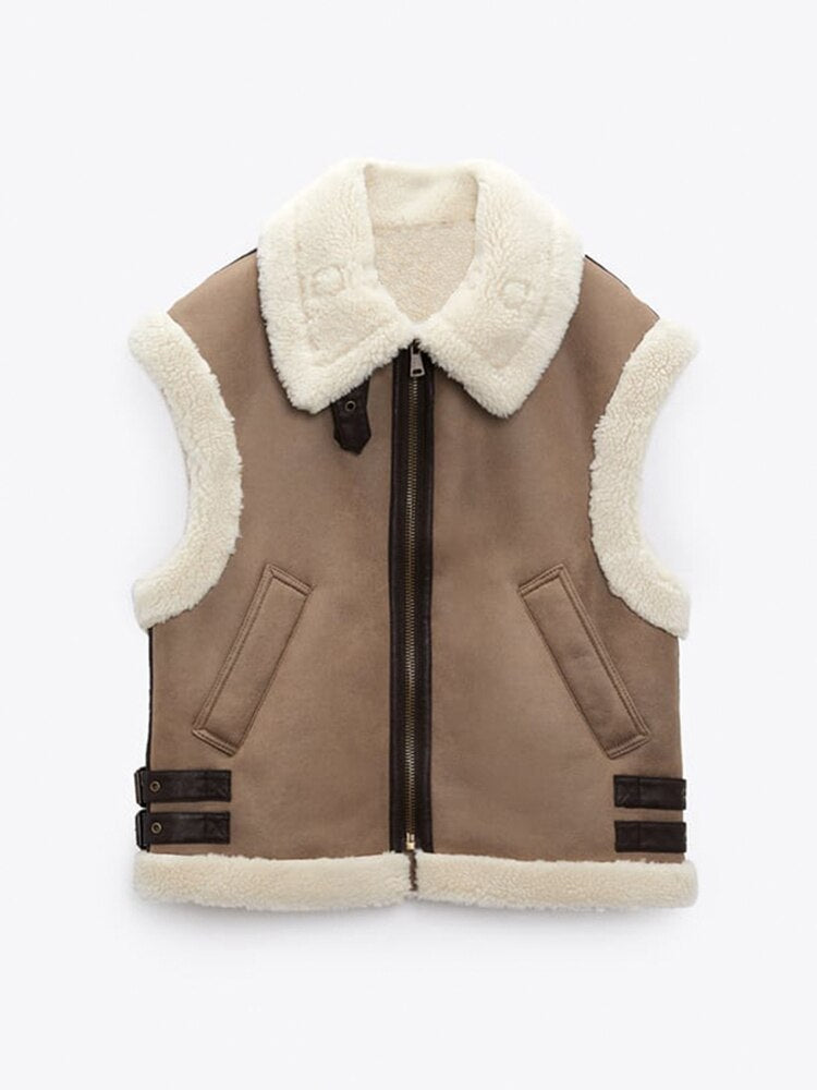 Mila - Combi Waistcoat With Teddy Lining