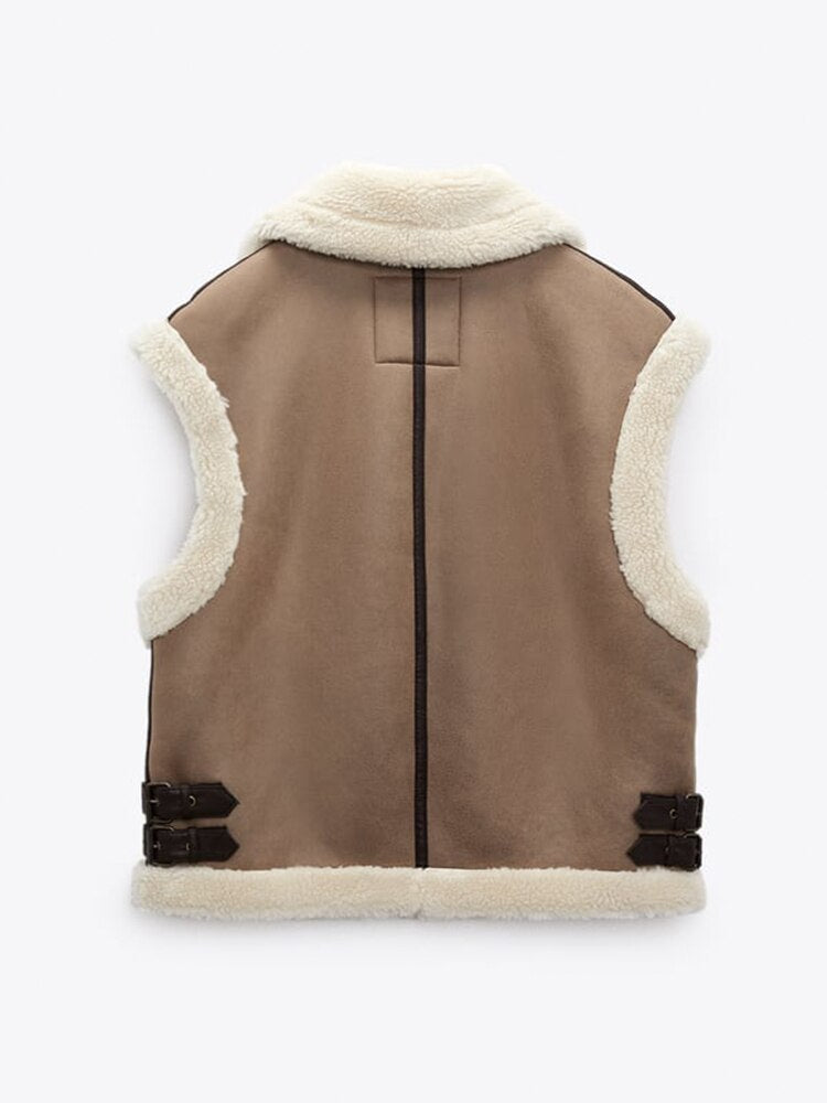 Mila - Combi Waistcoat With Teddy Lining