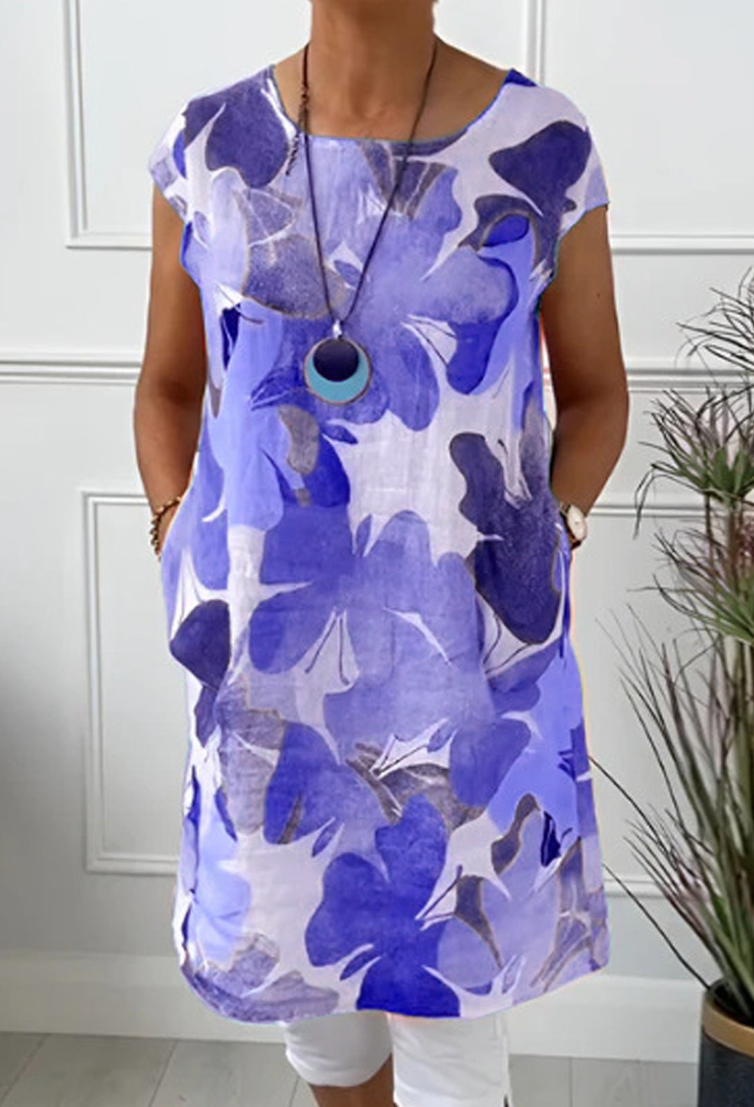Montana -  Comfortable Dress with Butterfly Print