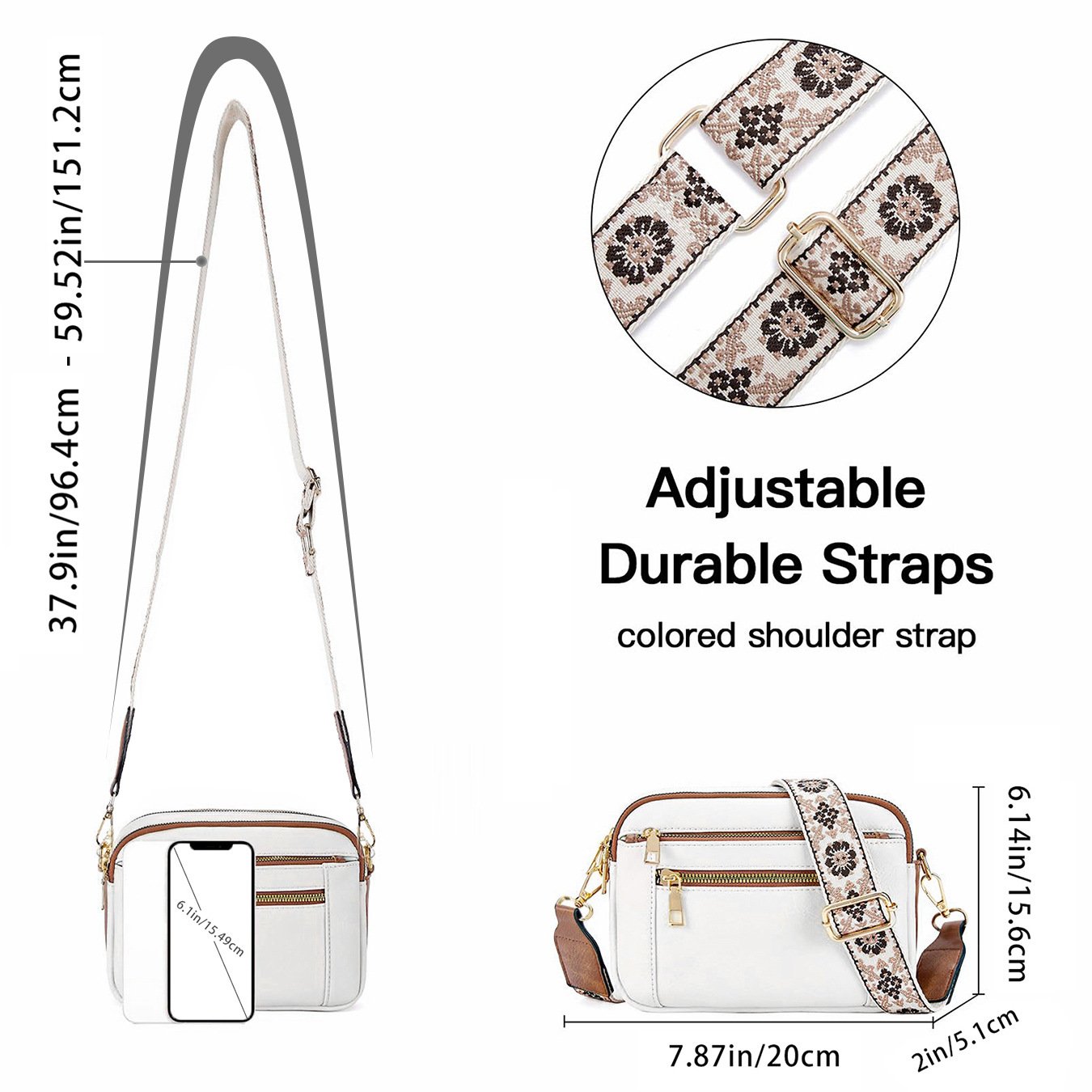 Maxine - Vegan Leather Crossbody Bag