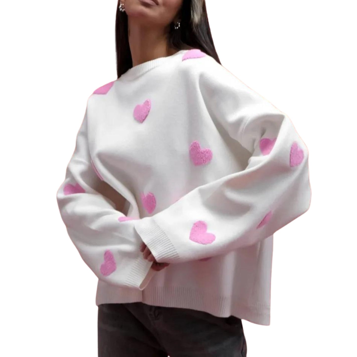 Zinnia - Embroided Sweater Love