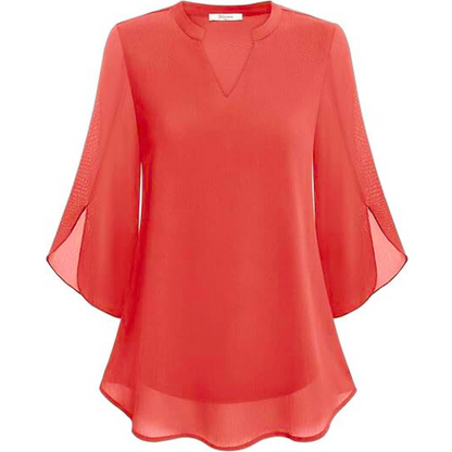 Rosely - Double Layers Chiffon Blouse