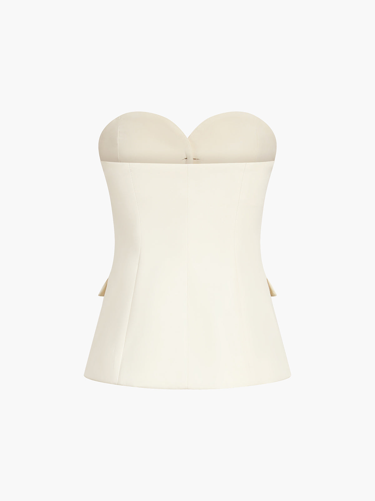 Sweatheart Button Up Tube Top