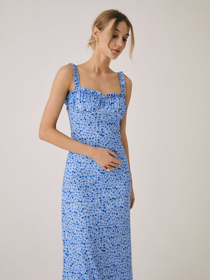 Cami Floral Bohemian Vacation Midi Dress