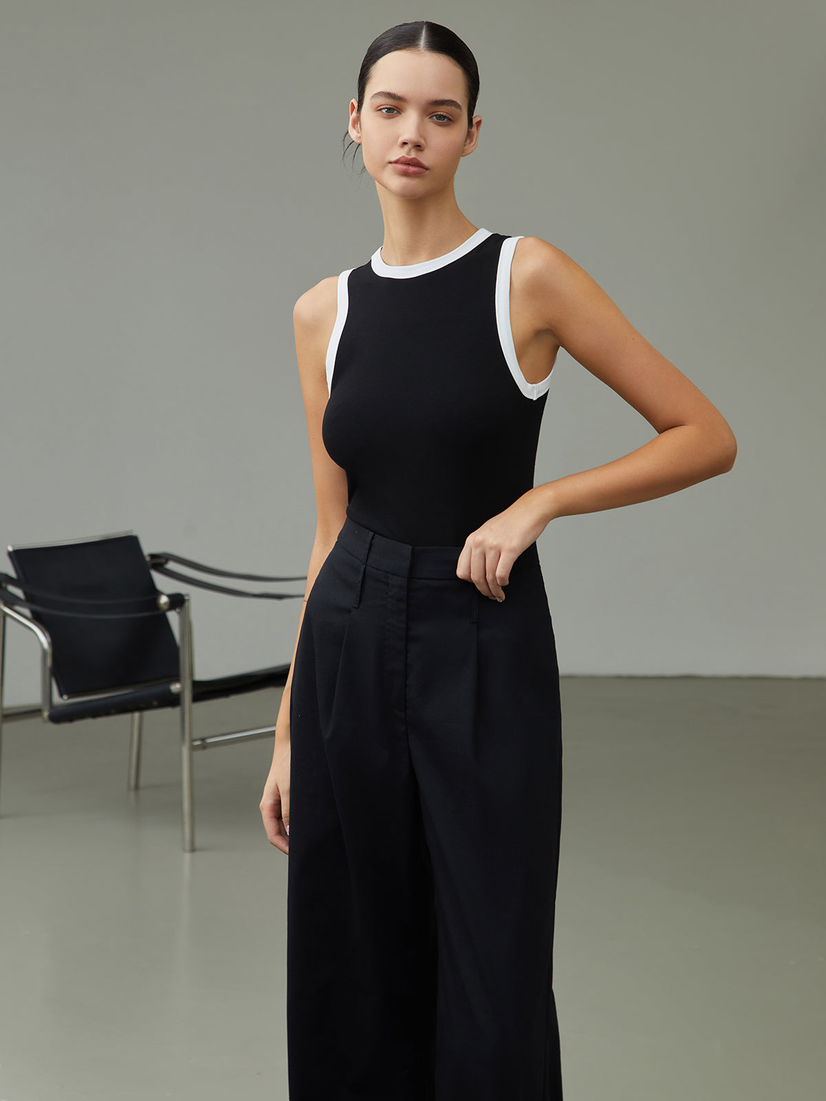 Worth A Billion Contrast Trim Tank Top
