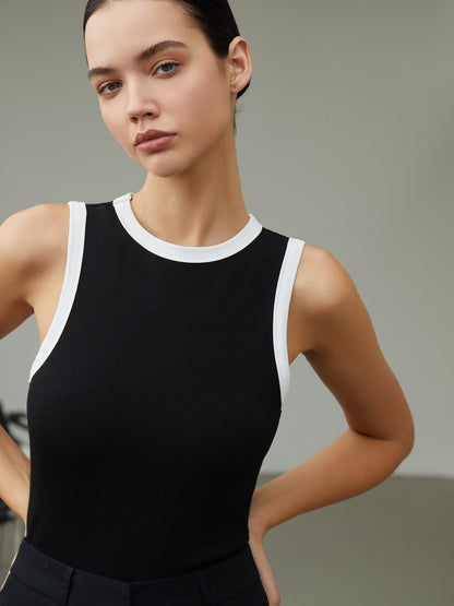 Worth A Billion Contrast Trim Tank Top