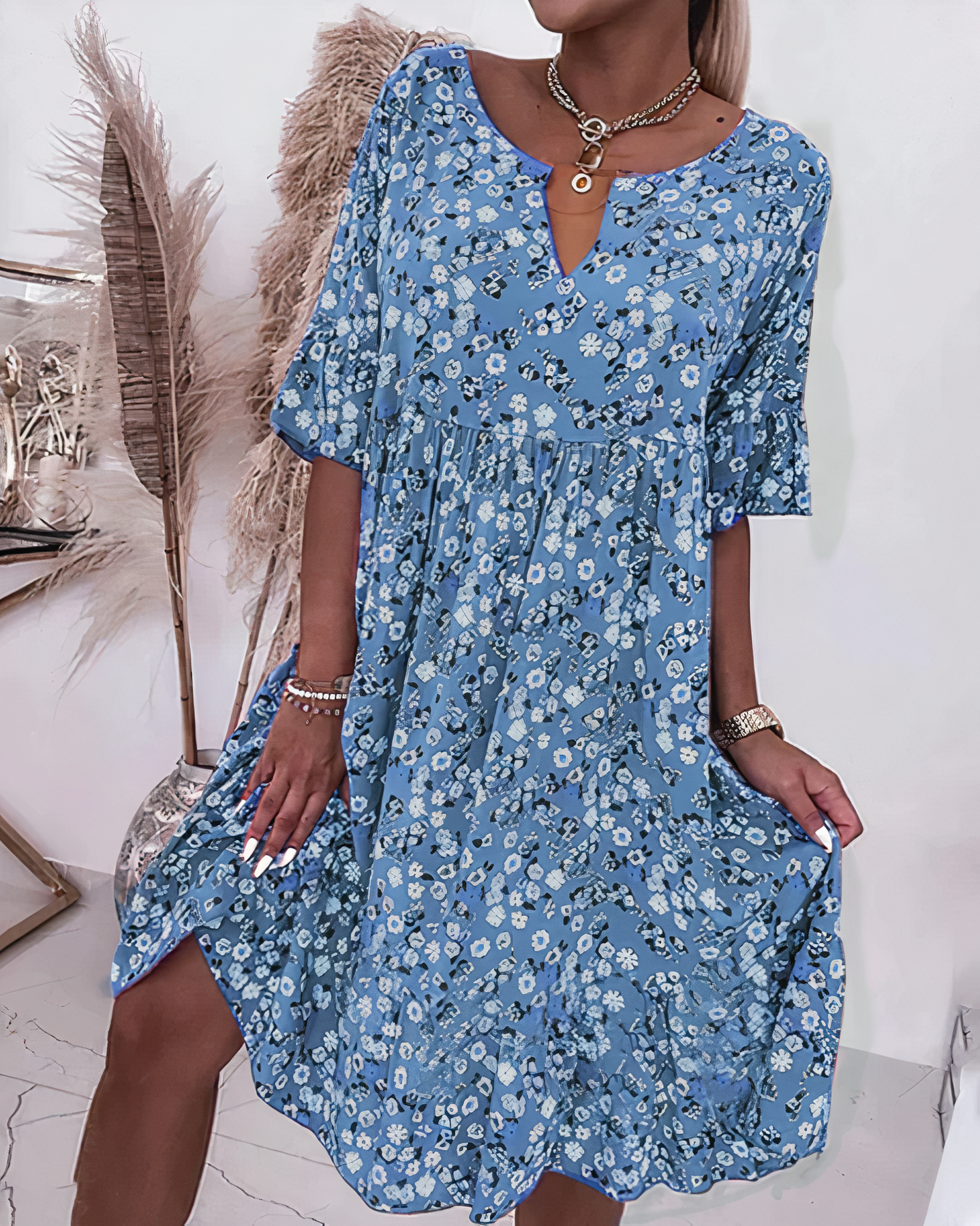 Kaif - Comfortable Floral Dress