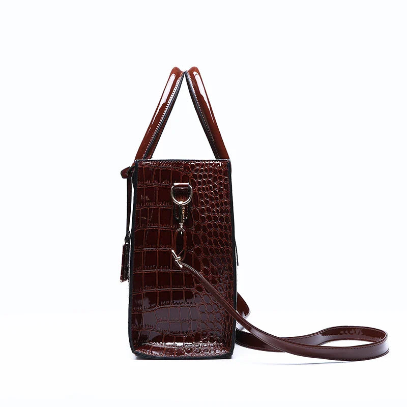 Fiorenza™ - Luxury Crocodile Pattern Tote Bag
