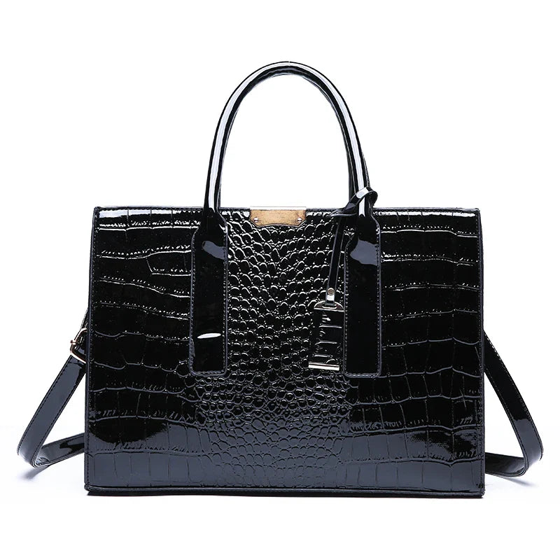Fiorenza™ - Luxury Crocodile Pattern Tote Bag