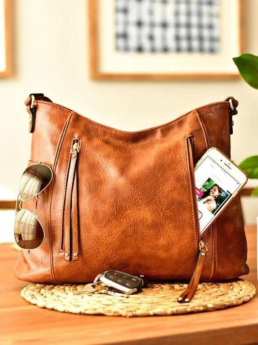 Georgia - Stylish vintage leather bag