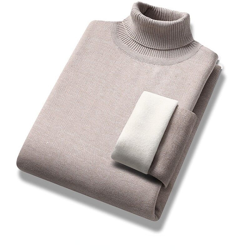 Xaviér - Men's Turtleneck With Teddy Lining