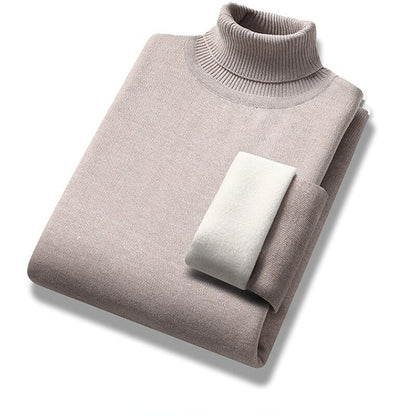 Xaviér - Men's Turtleneck With Teddy Lining
