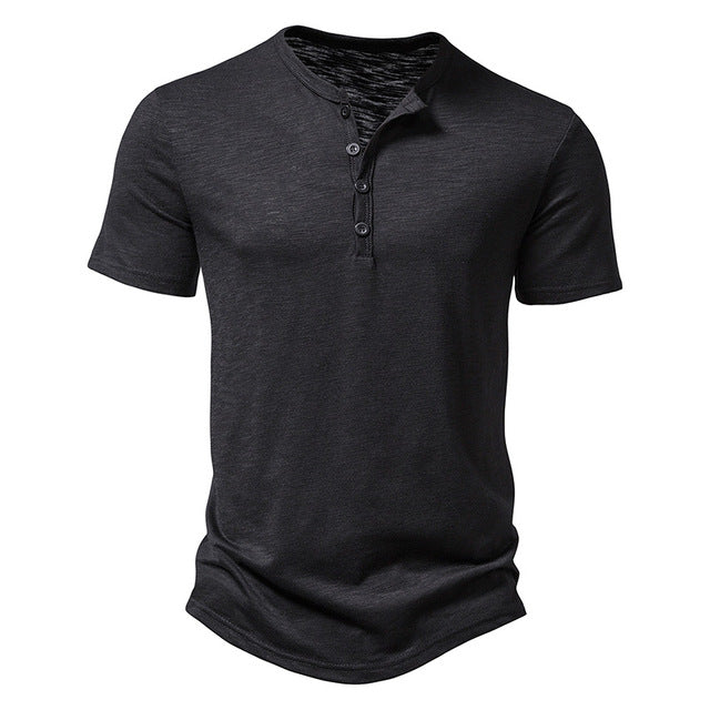 Daniel - Button-Down Washed T-Shirt