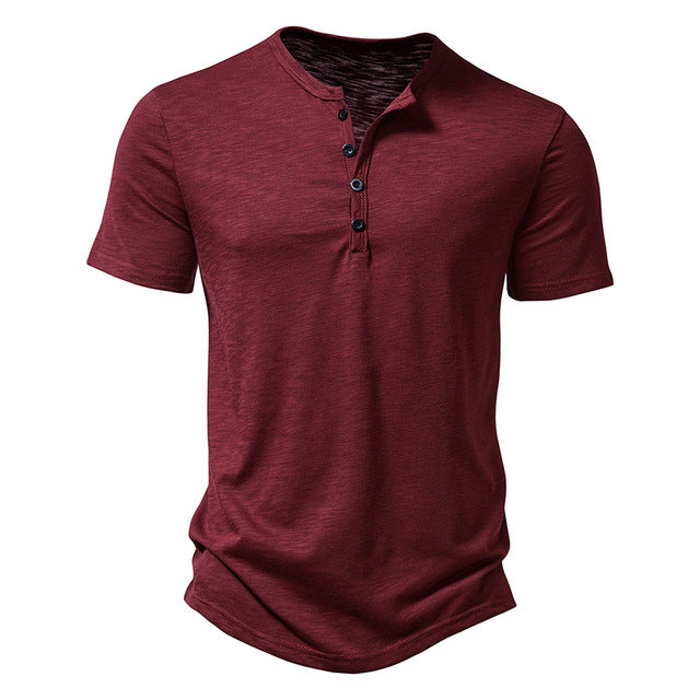 Daniel - Button-Down Washed T-Shirt