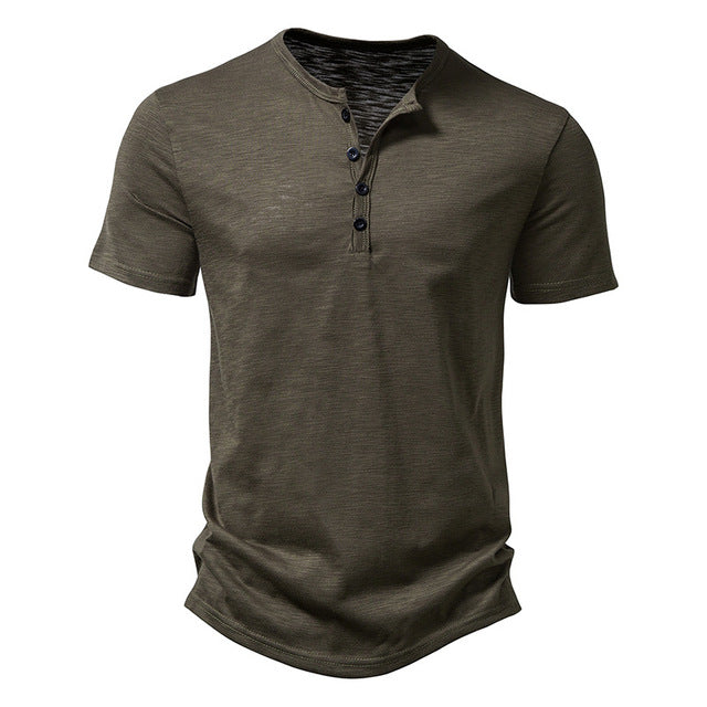 Daniel - Button-Down Washed T-Shirt