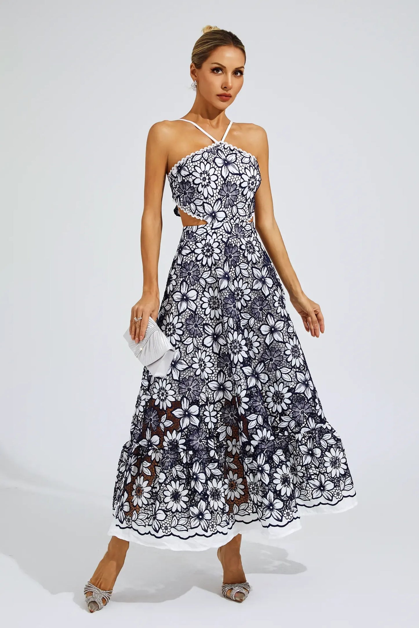 Elanor - Cut Out Halter Dress