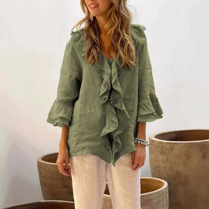 Dorsey - Elegant Ruffle Top