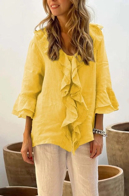 Dorsey - Elegant Ruffle Top