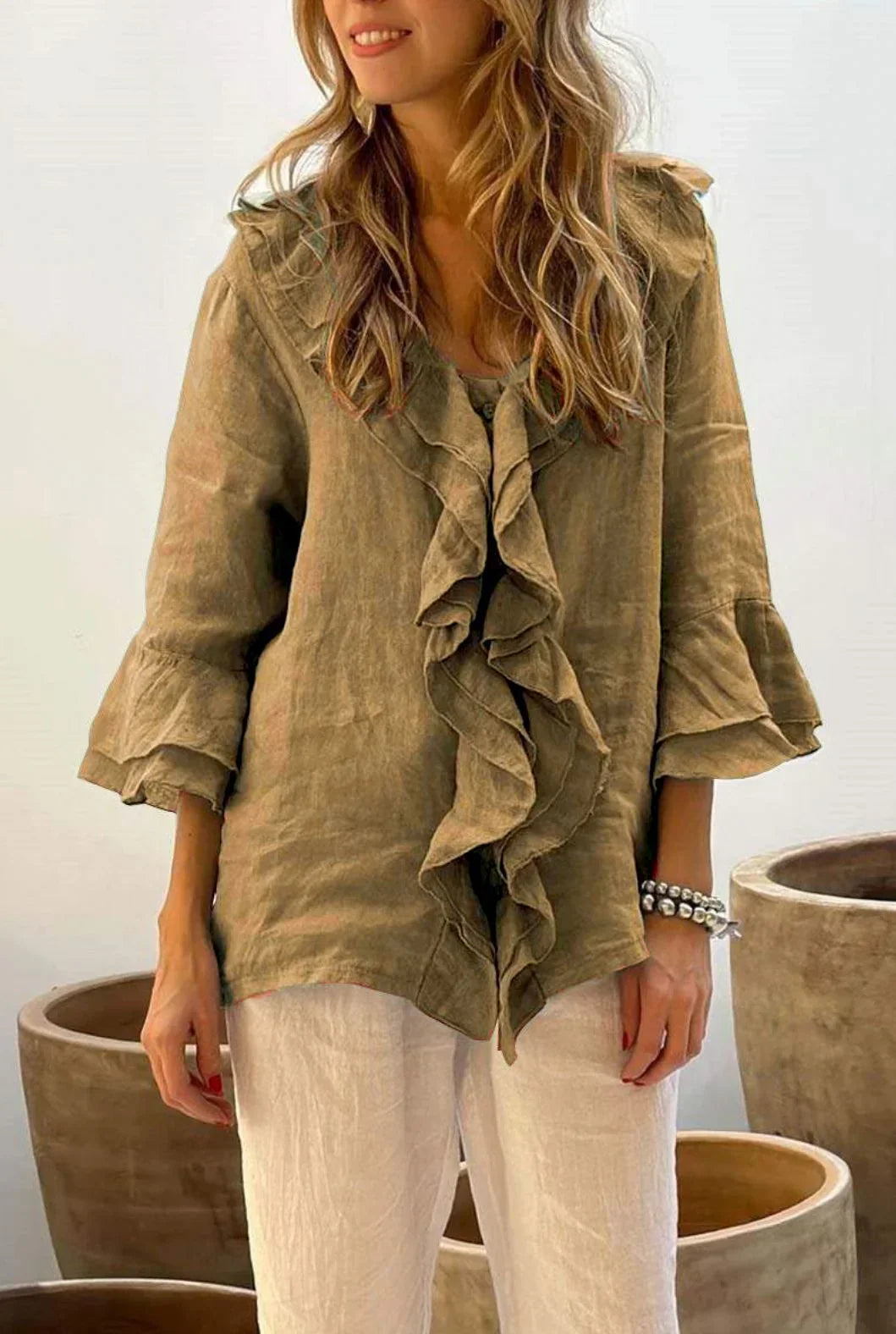 Dorsey - Elegant Ruffle Top