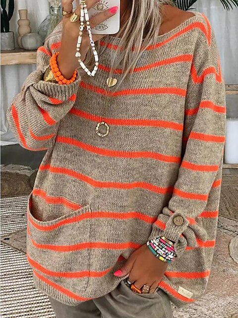 Indiana™ -  Eye-Catching Striped Sweater