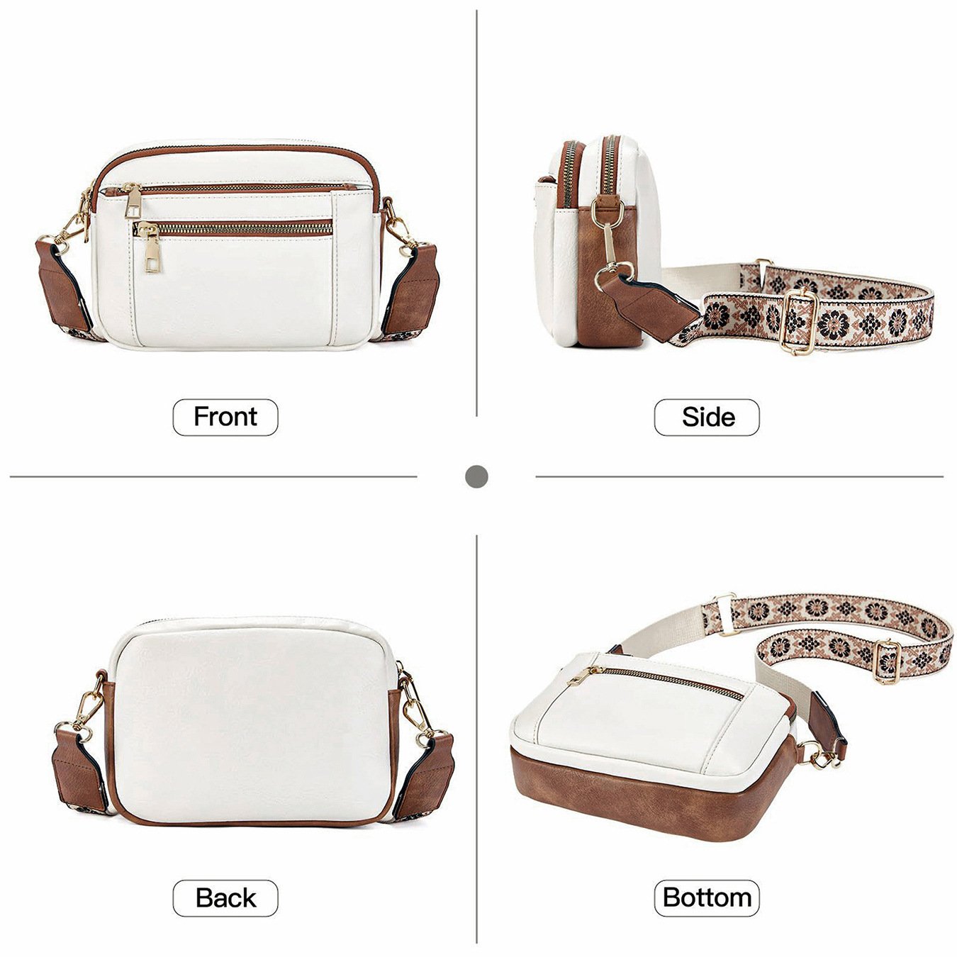 Maxine - Vegan Leather Crossbody Bag