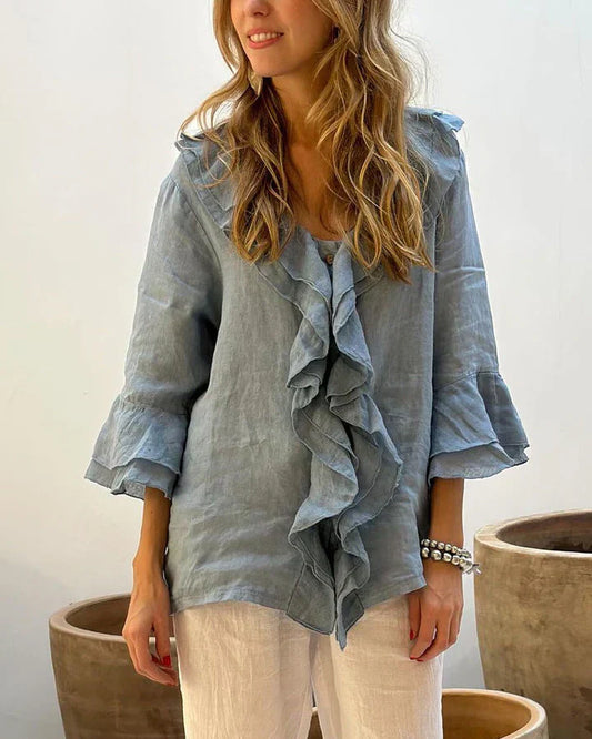 Dorsey - Elegant Ruffle Top
