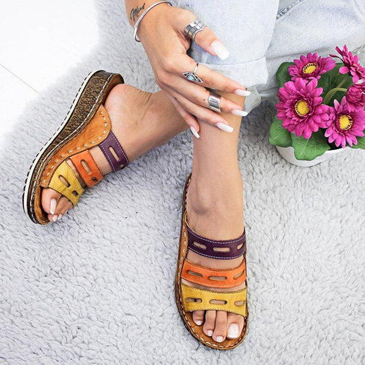 Gabriella - Premium Orthopaedic Tricolored Sandals - Aussie Favorite