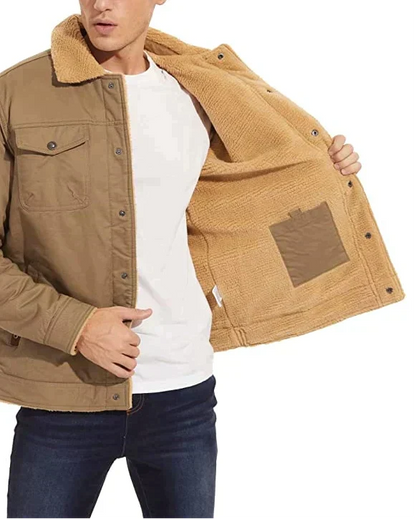 Lars - Bomber Jacket With Wool Lining