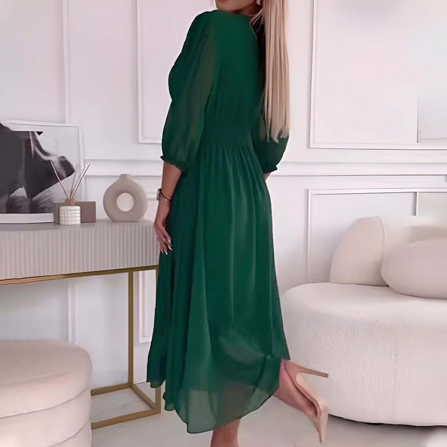 Olia - Light Silky Chiffon Dress