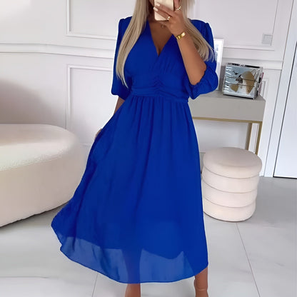 Olia - Light Silky Chiffon Dress