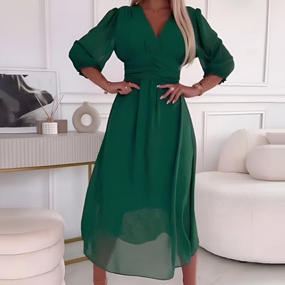 Olia - Light Silky Chiffon Dress