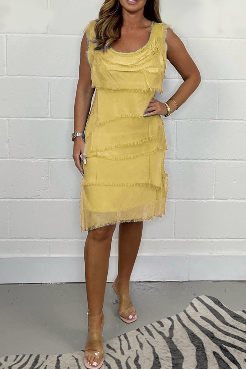 Safreena -  Raw Edge Dress