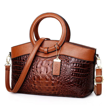 Vora - Elegant Leather Croco Bag