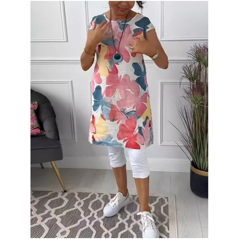 Montana -  Comfortable Dress with Butterfly Print