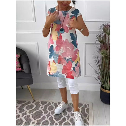 Montana -  Comfortable Dress with Butterfly Print